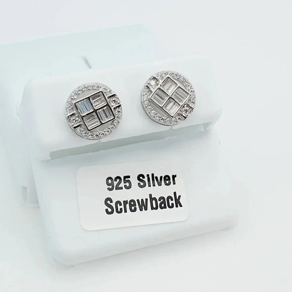 925 Sterling Silver Cubic Zirconia Earrings, U19254788 - Picture 6 of 11